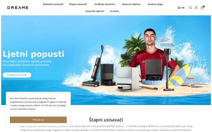 Screenshot of dreame.hr