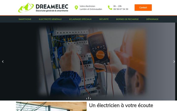 Screenshot of dreamelec.fr
