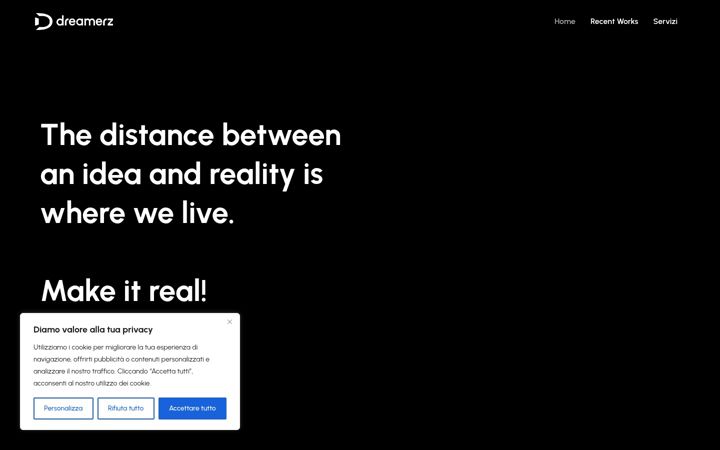 Screenshot of dreamerz.it