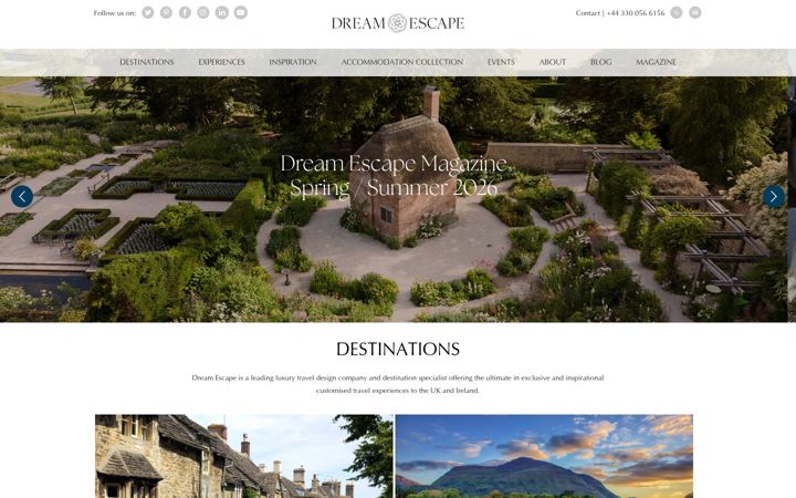Screenshot von dreamescape.co.uk