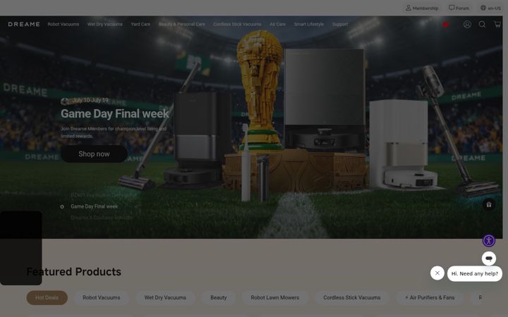 Screenshot di dreametech.com
