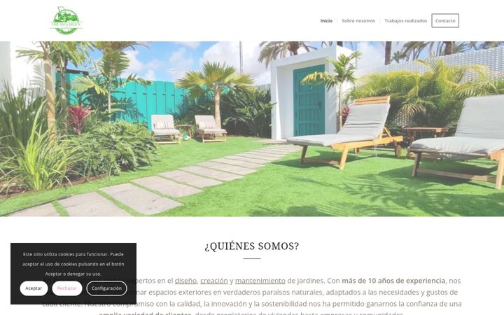 Zrzut ekranu dreamgardencanarias.es
