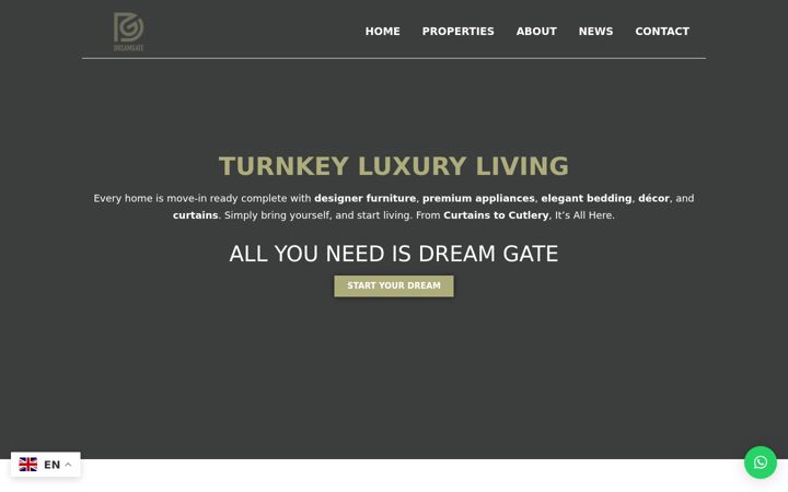Screenshot of dreamgateproperties.com