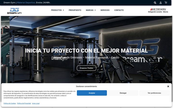 Zrzut ekranu dreamgym.es