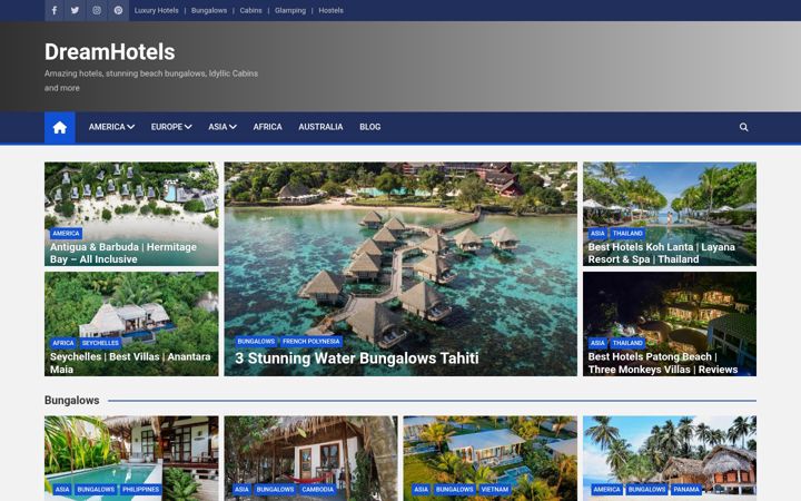 Screenshot του dreamhotels.co