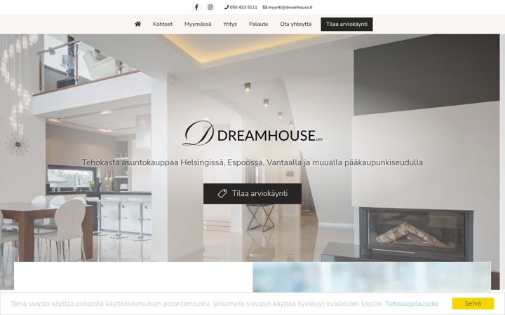 Snímek obrazovky dreamhouse.fi