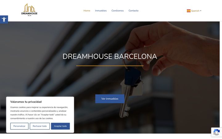 Screenshot of dreamhousebcn.com