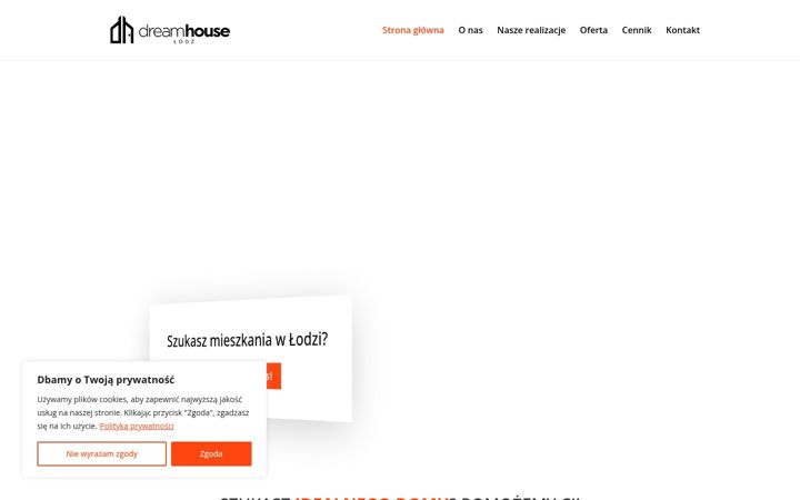 Screenshot von dreamhouselodz.pl