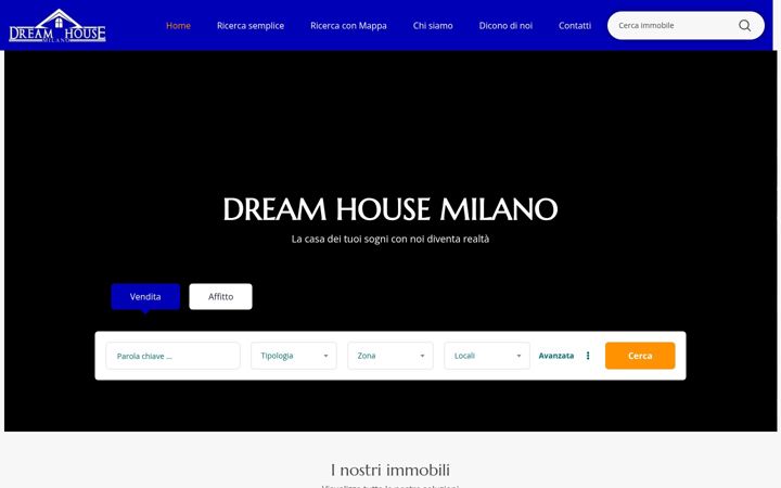Screenshot of dreamhousemilano.it