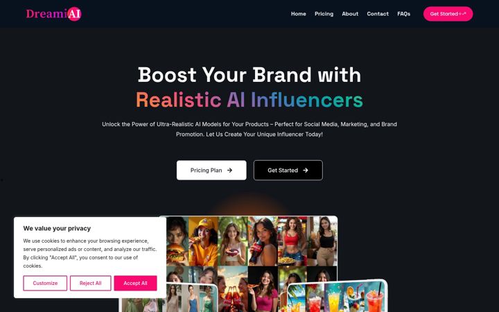 Screenshot of dreamiai.com