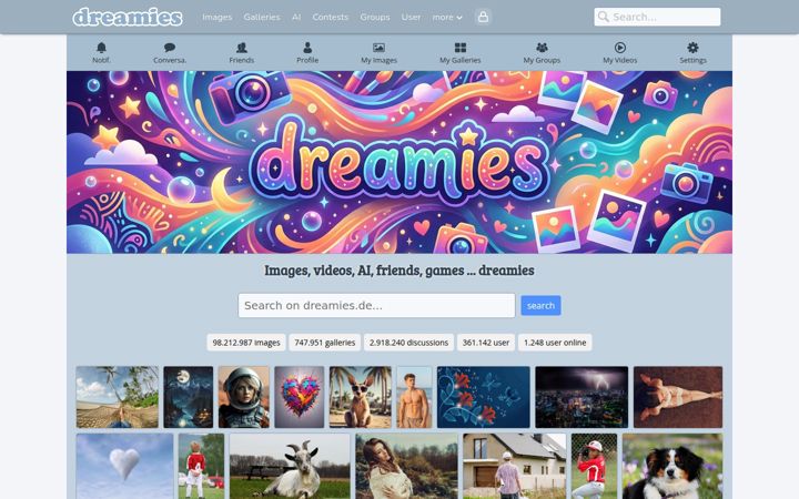 Skjermbilde av dreamies.de