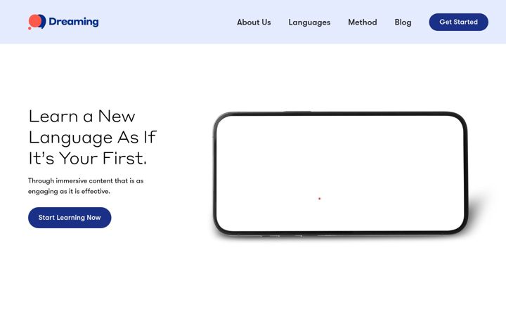 Screenshot of dreaming.com