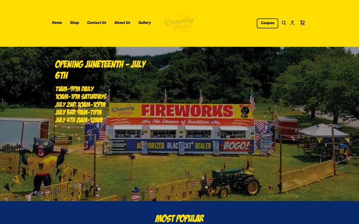 dreamingfarmsfireworks.com