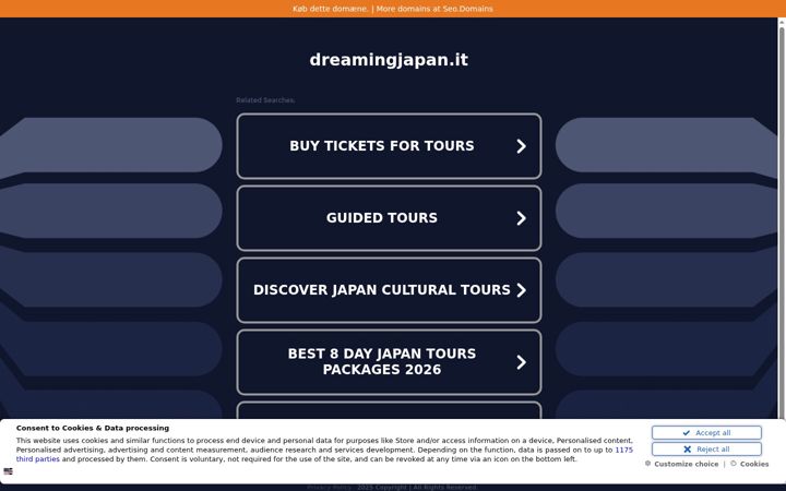 Screenshot of dreamingjapan.it