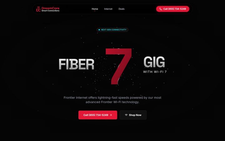 Screenshot of dreaminternetconnection.com