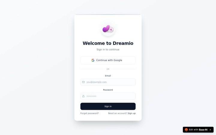 Captură de ecran a dreamio.co.uk
