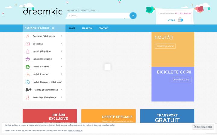 Screenshot of dreamkids.ro