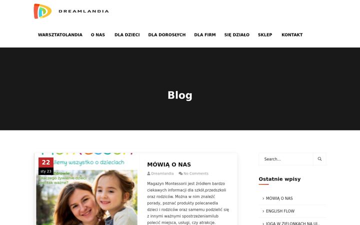 Screenshot von dreamlandia.pl