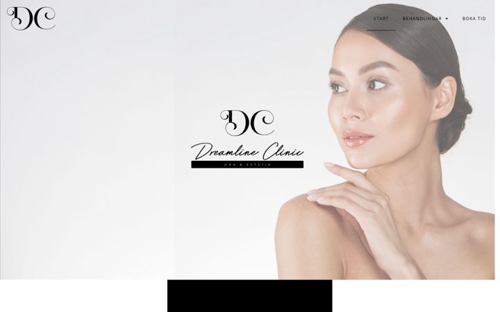 Captură de ecran a dreamlineclinic.se