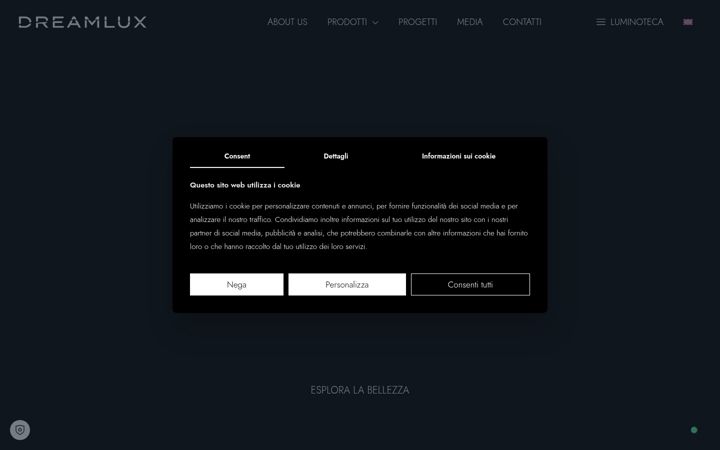 Screenshot of dreamlux.it