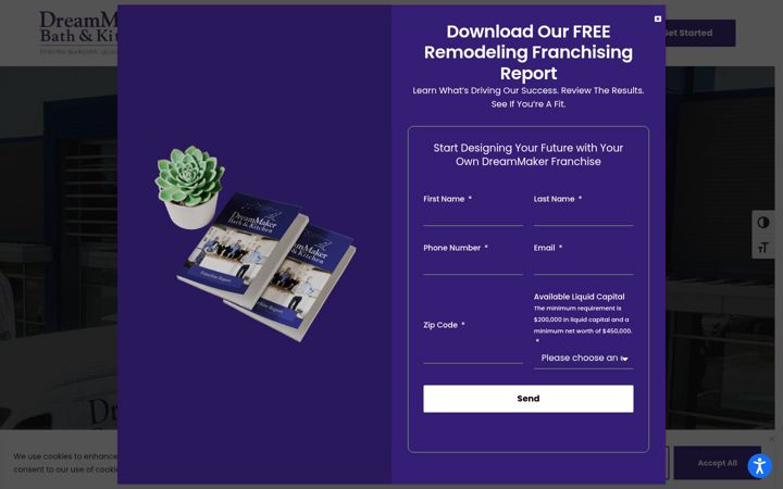 Screenshot of dreammakerfranchise.com
