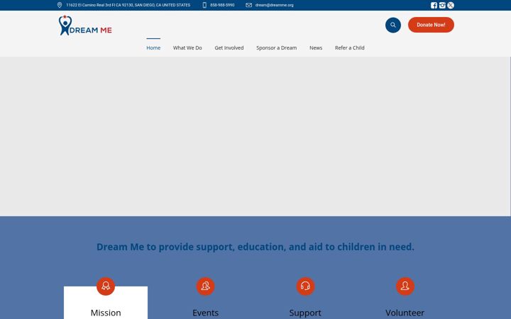 Ekrano kopija dreamme.org