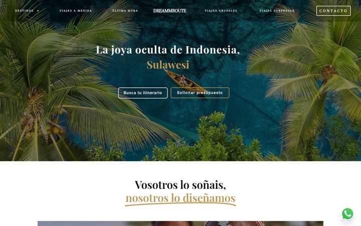Screenshot of dreammroute.com