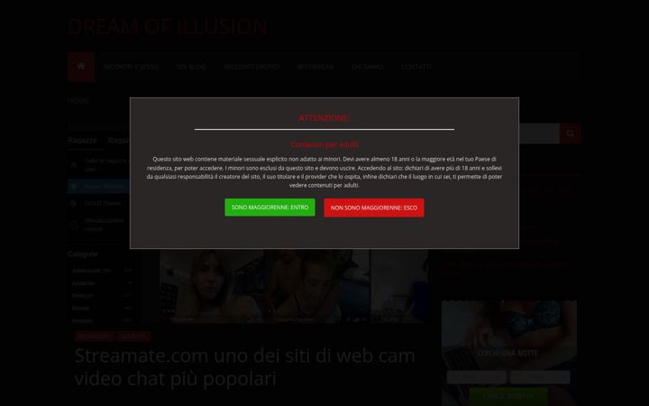Screenshot of dreamofillusion.it