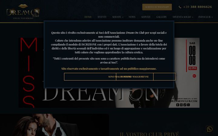 Screenshot of dreamonclub.com
