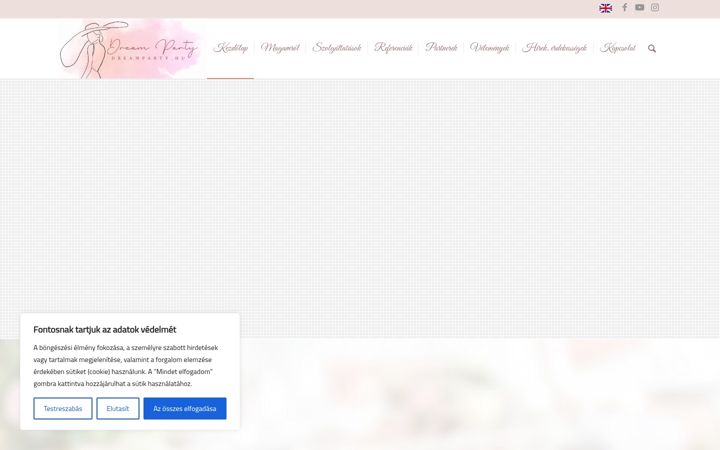 Ekrānuzņēmums no dreamparty.hu