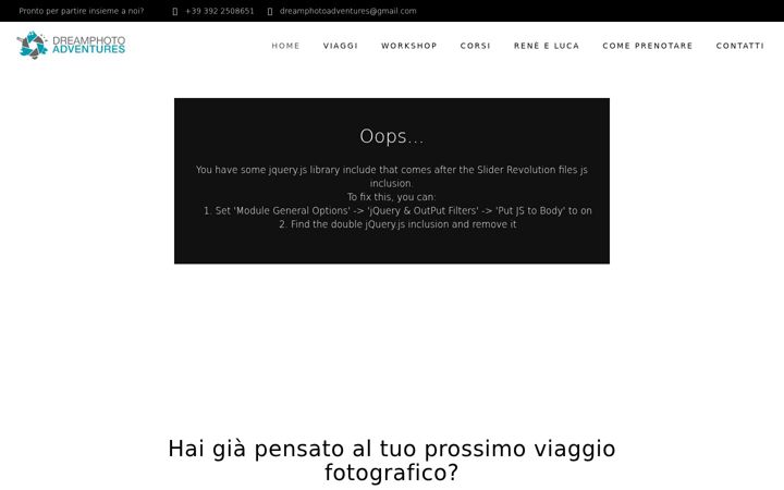 Screenshot of dreamphotoadventures.com