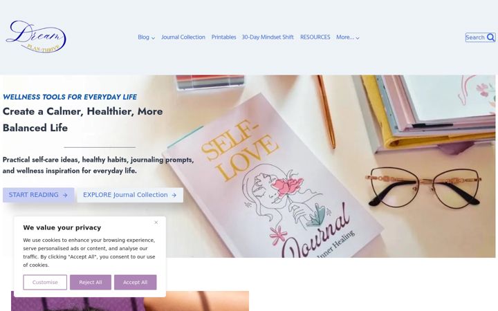 Screenshot of dreamplanthrive.com