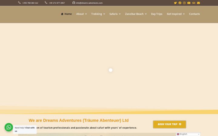 Screenshot of dreams-adventures.com