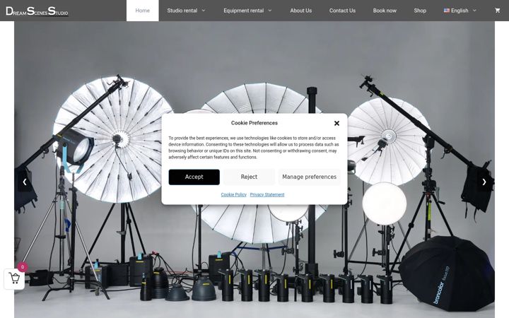 Screenshot of dreamscenesstudio.com
