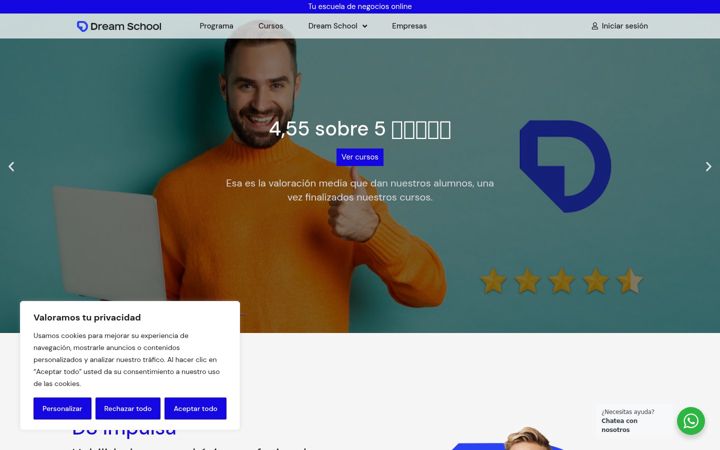 Zrzut ekranu dreamschool.es