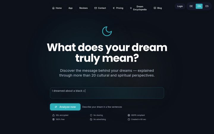 Screenshot of dreamsee.org