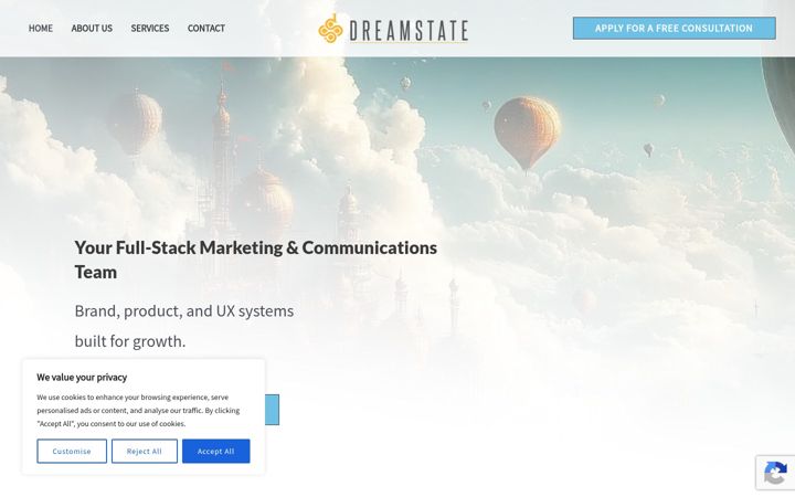 Capture d'écran de dreamstate.io