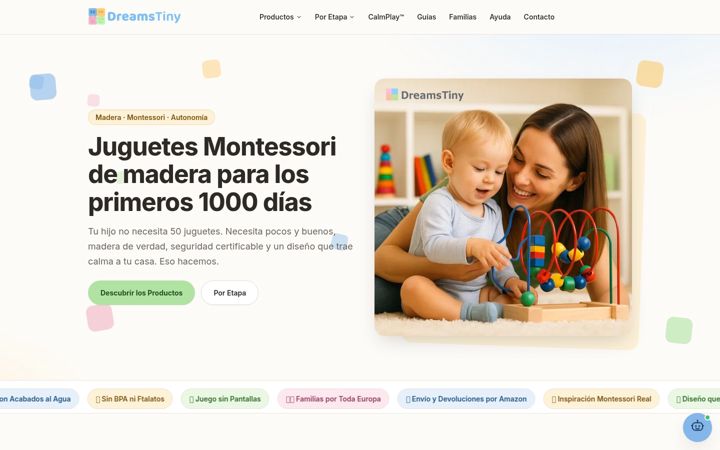 Screenshot of dreamstiny.com