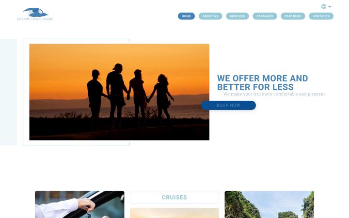 Screenshot of dreamstravelagency.co.mz