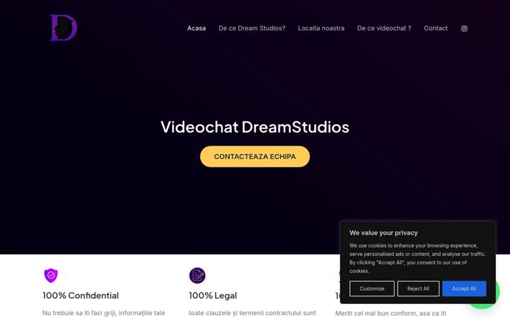 Screenshot of dreamstudios.ro