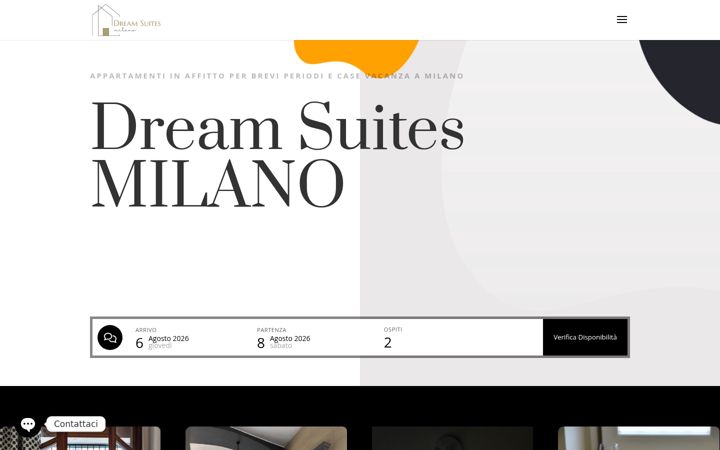 Screenshot of dreamsuitesmilano.it