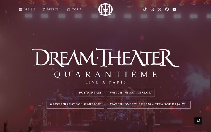 Screenshot of dreamtheater.net