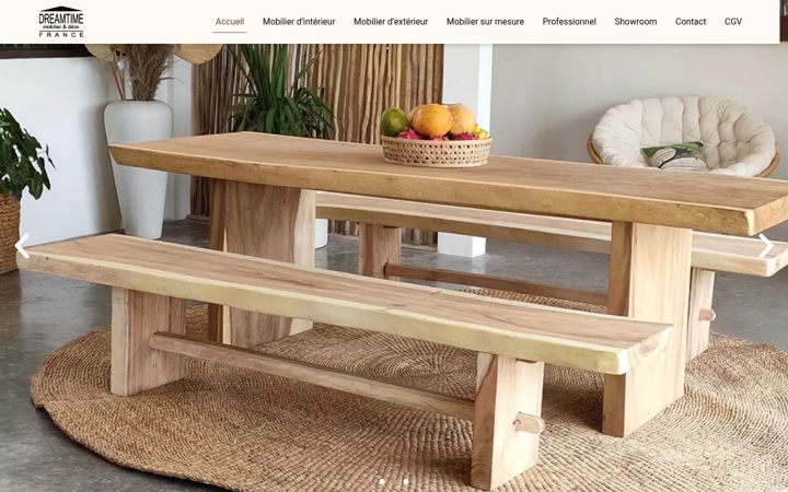 Screenshot of dreamtimestore.fr