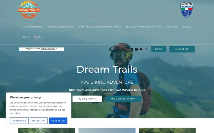 Screenshot of dreamtrails.it