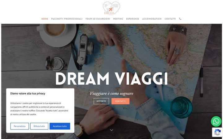 Screenshot of dreamviaggi.it
