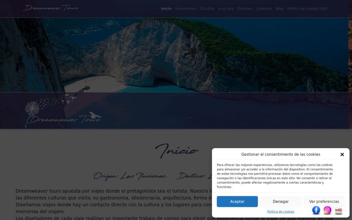 Screenshot of dreamweaver-tours.hr
