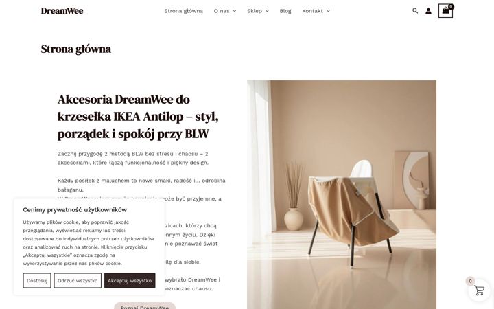 Snímek obrazovky dreamwee.pl