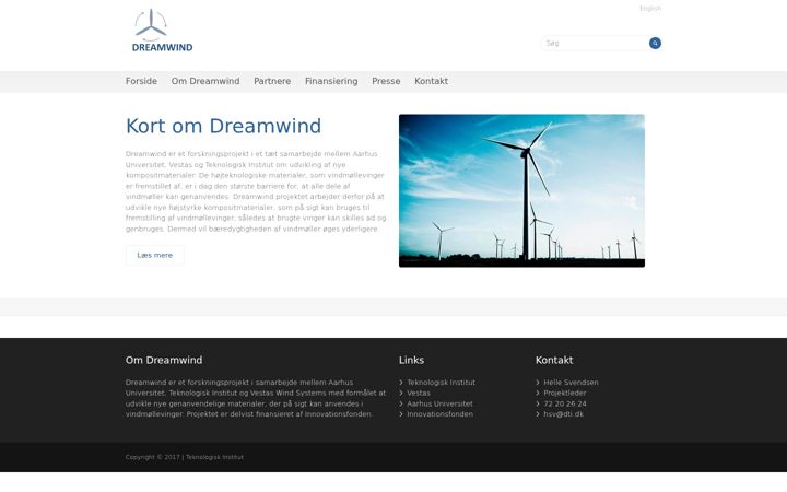 Skærmbillede af dreamwind.dk