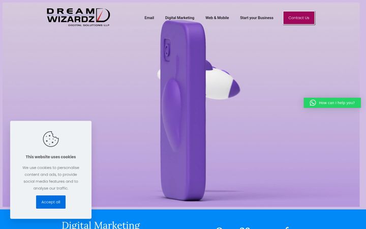 Screenshot of dreamwizardz.com