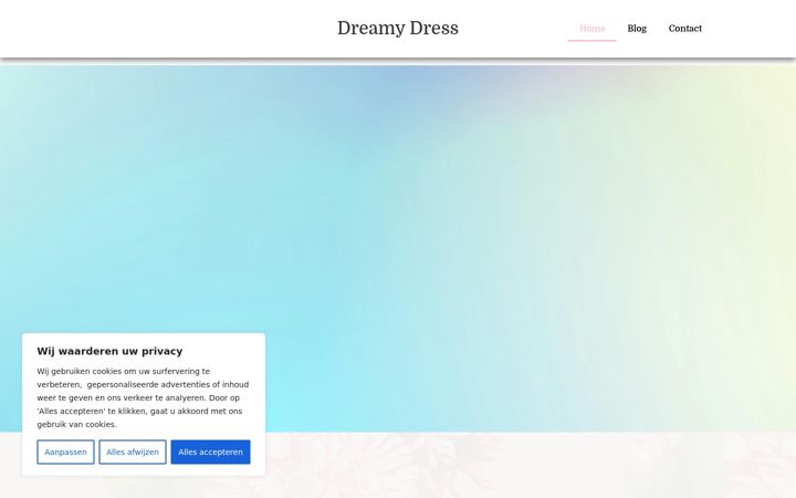 Screenshot van dreamydress.nl